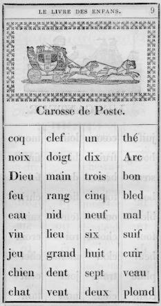Page titre du Livre des enfans [sic]