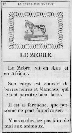 Page titre du Livre des enfans [sic]