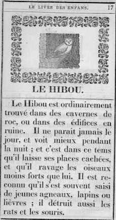 Page titre du Livre des enfans [sic]