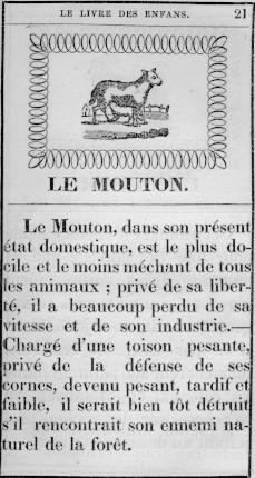 Page titre du Livre des enfans [sic]