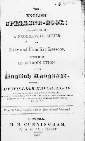 Page titre de The english spelling book