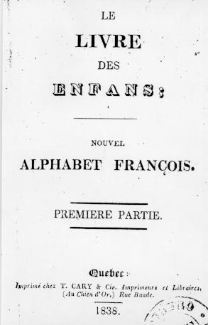 Page titre du Le livre des enfants