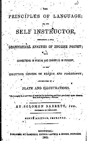 Page titre de The principles of language