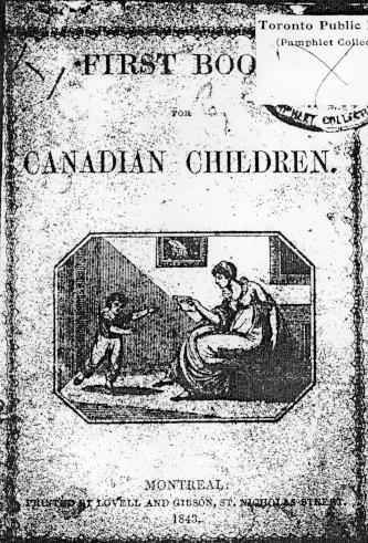 Page titre de First book for canadian children