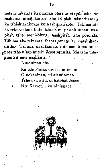 Page titre de Aiamieu kukuetshimitun misinaigan