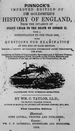 Pinnock's improved edition of dr. Goldsmith's history of England