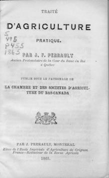 Page titre de Traité d'agriculture