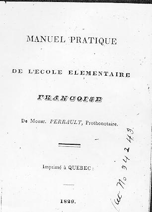 Page titre du Manuel pratique de l'cole lmentaire franoise