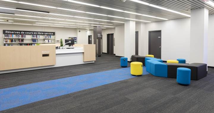 Espaces modernisés à la Bibliothèque au pavillon Alexandre-Vachon 